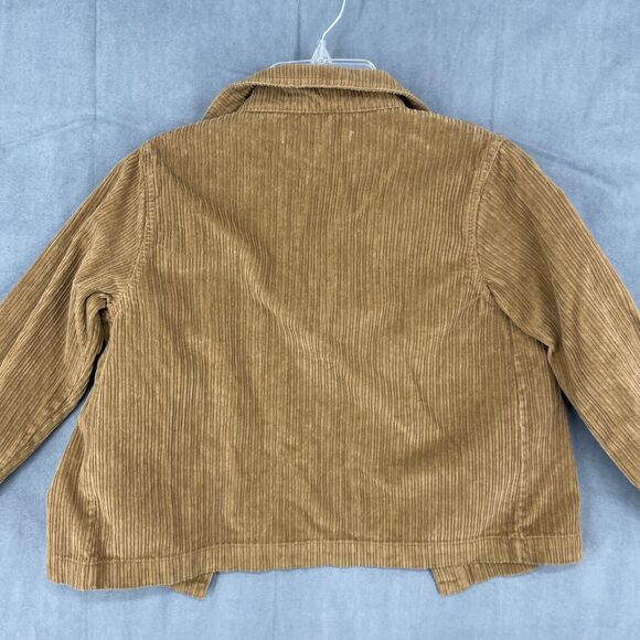 Bebe Organic Jacket Kids 6Y Brown Corduroy Button Up 100% Cotton Long Sleeve - Picture 6 of 11